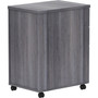 Lorell Weathered Charcoal Laminate Desking Pedestal - 3-Drawer (LLR69560) View Product Image