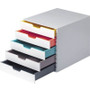 Durable Desktop Document Sorter, 5 Sections, For File Size A4 to C4, 11 x 14 x 11.5, Assorted Colors