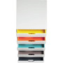 Durable Desktop Document Sorter, 5 Sections, For File Size A4 to C4, 11 x 14 x 11.5, Assorted Colors