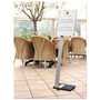 Info Sign Duo Floor Stand, Tabloid-Size Inserts, 15 X 50, Clear (DBL481523)