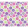 deflecto FashionMat Chair Mat, Rectangular, 35 x 40, Daisies