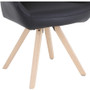 Lorell Natural Wood Legs Modern Guest Chair (LLR68564) View Product Image