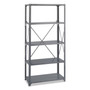 Safco Commercial 5 Shelf Kit - 36" Width x 18" Depth x 75" Height - 5 x Shelf(ves) - 3750 lb Load Capacity - Double-sided - Gray