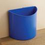 Safco Desk-Side Recycling Receptacle, 3 gal, Plastic, Black/Blue View Product Image