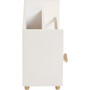 U Brands Juliet Desk Organizer, 3 Compartments, 1 Drawer, 9.5" x 4.2" x 4.9", White/Gold, Wood/Metal