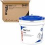 Wypall CriticalClean WetTask Wipers & Bucket - For Multi Surface - 6" Length x 12" Width - White - 140/Roll