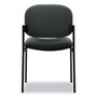 HON VL606 Stacking Guest Chair without Arms, Fabric Upholstery, 21.25" x 21" x 32.75", Charcoal Seat, Charcoal Back, Black Base (BSXVL606VA19) View Product Image