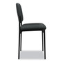 HON VL606 Stacking Guest Chair without Arms, Fabric Upholstery, 21.25" x 21" x 32.75", Charcoal Seat, Charcoal Back, Black Base (BSXVL606VA19) View Product Image