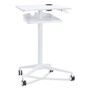 Safco VUM Mobile Workstation, 30.75" x 22.28" x 36.12" to 48.25", White