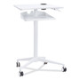 Safco VUM Mobile Workstation, 30.75" x 22.28" x 36.12" to 48.25", White, Ships in 1-3 Business Days (SAF1944WH) View Product Image