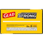 Glad Strong Large Drawstring Trash Bags - Large Size - 30 gal Capacity - 32.99" Length x 30" Width x 1.05 mil (27 Micron) Thickness - Drawstring Closure - Black - (CLO78952BD)