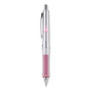 Pilot Dr. Grip Center of Gravity Breast Cancer Awareness Ballpoint Pen, Retractable, Medium 1 mm, Black Ink, Silver/Pink Barrel