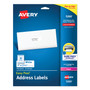 Avery Easy Peel White Address Labels w/ Sure Feed Technology, Laser Printers, 1 x 2.63, White, 30/Sheet, 25 Sheets/Pack (AVE5260) View Product Image