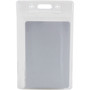 SICURIX Badge Holder, Vertical, 2.75 x 4.13, Clear, 12/Pack