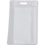 SICURIX Badge Holder, Vertical, 2.75 x 4.13, Clear, 12/Pack