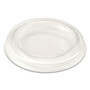 World Centric PLA Lids for Fiber Cups, 2.6" Diameter x 0.3" h, Clear, Plastic, 2,000/Carton