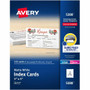 Avery Laser, Inkjet Printable Index Cards - 97 Brightness - A7 - 3" x 5" - Perforated, Smudge-free, Jam-free, Uncoated - White