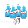 Windex Original Glass Cleaner, Fresh Scent, 32 oz Spray Bottle, 4/Carton