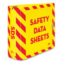 Avery UltraDuty Safety Data Sheet Binders with Chain, 3 Rings, 3" Capacity, 11 x 8.5, Yellow/Red