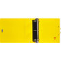 Avery UltraDuty Safety Data Sheet Binders with Chain, 3 Rings, 3" Capacity, 11 x 8.5, Yellow/Red
