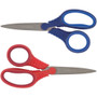 Fiskars Schoolworks 5" Kids Scissors - 5" Overall Length - Left/Right - Stainless Steel - Pointed Tip - Assorted