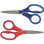 Fiskars Schoolworks 5" Kids Scissors - 5" Overall Length - Left/Right - Stainless Steel - Pointed Tip - Assorted
