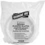 Genuine Joe Reusable Plastic White Plates (GJO10329) View Product Image
