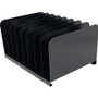 Huron Vertical Desk Organizer - 8 Compartment(s) - Vertical - 7.75" Height x 11" Width x 15" Depth - Durable - Black