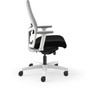 HON Ignition Mid-back Task Chair - Black Seat Color - Fog Back Color - Mesh Back Material - Designer White Frame Color - Mid Back
