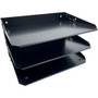 Huron Horizontal Slots Desk Organizer - 6 Compartment(s) - Horizontal - 6" Height x 12" Width x 8.75" Depth - Durable - Black
