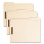 Smead Top Tab Heavyweight Manila Fastener Folders, 0.75" Expansion, 2 Fasteners, Letter Size, Manila Exterior, 50/Box