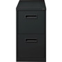 Lorell Mobile Pedestal, Recessed Pull, F/F, 15"x22-7/8"x28", Black (LLR67733) View Product Image