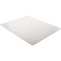 Lorell Low-pile Chairmat - Carpeted Floor - 60" Length x 46" Width x 0.112" Thickness - Rectangular - Vinyl - Clear