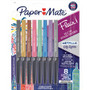 Paper Mate Flair Medium Tip Metallic Pens - Medium Pen Point - Assorted Ink