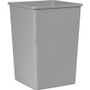 Rubbermaid Commercial Untouchable 35-gallon Container - 35 gal Capacity - Square - Crack Resistant, Durable - 27.6" Height x 19.5" Width - Linear Low-Density Polyethylene (LLDPE) - (RCP3958GY)