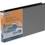 Quickfit Landscape Spreadsheet Round Ring View Binder, 3 Rings, 1" Capacity, 14 X 8.5, Black (STW95011L)