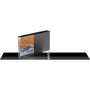 Quickfit Landscape Spreadsheet Round Ring View Binder, 3 Rings, 1" Capacity, 14 X 8.5, Black (STW95011L)