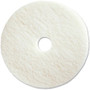 Genuine Joe Polishing Floor Pad - 20" Diameter x 1" Thickness - Polishing, Floor - 175 rpm to 350 rpm Speed Supported - Resilient, Flexible, Dirt Remover, Soft, Non-abrasive, Long Lasting - Fiber, Resin