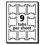 Avery Laser Printable Hanging File Tabs, 1/5-Cut, White, 2.06" Wide, 90/Pack