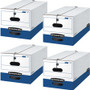 Bankers Box Liberty File Storage Boxes - Internal Dimensions: 12" Width x 24" Depth x 10" Height - External Dimensions: 12.3" Width x 24.1" Depth x 10.8" Height - Media Size Supported: Letter - String/Button Tie Closure - Stackable