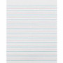 Zaner-Bloser Pacon Broken Midline Sulphite Paper - 500 Sheets - 0.50" Ruled - 8" x 10 1/2" Sheet Size - White Paper
