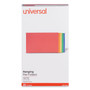Universal Deluxe Bright Color Hanging File Folders, Legal Size, 1/5-Cut Tabs, Assorted Colors, 25/Box