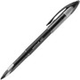 uniball AIR Porous Rollerball Pen, Stick, Medium 0.7 mm, Black Ink, Black Barrel, Dozen