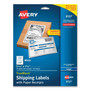 Avery Shipping Labels with TrueBlock Technology, Inkjet Printers, 5.06 x 7.62, White, 25 Sheets/Pack (AVE8127) View Product Image