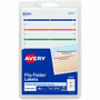 Avery File Folder Labels, Assorted, 2/3" x 3-7/16" , 252 (5215) - 43/64" Height x 3 7/16" Width - Permanent Adhesive - Rectangle - Laser, Inkjet - Dark Blue, Dark Red, Green, Yellow