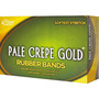 Alliance Pale Crepe Gold Rubber Bands, Size 64, 0.04" Gauge, Golden Crepe, 1 lb Box, 490/Box
