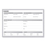 Ghent Time Out Magnetic Whiteboard, Patient/Staff Time Management Chart, 36" x 24", White/Gray Surface, Satin Aluminum Frame