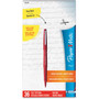 Paper Mate Point Guard Flair Felt Tip Porous Point Pen, Stick, Bold 1.4 mm, Red Ink, Red Barrel, 36/Box