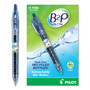 Pilot B2P Bottle-2-Pen Recycled Gel Pen, Retractable, Fine 0.7 mm, Blue Ink, Translucent Blue Barrel