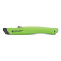 Westcott Safety Ceramic Blade Box Cutter, 0.5" Blade, 5.5" Plastic Handle, Green